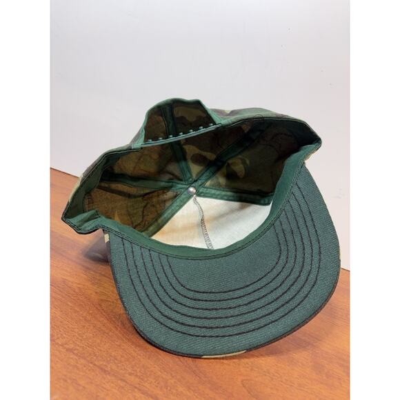 Vintage 90s Whitetail Deer Camo Hat Cap SnapBack Hunting Archery - Picture 2 of 9